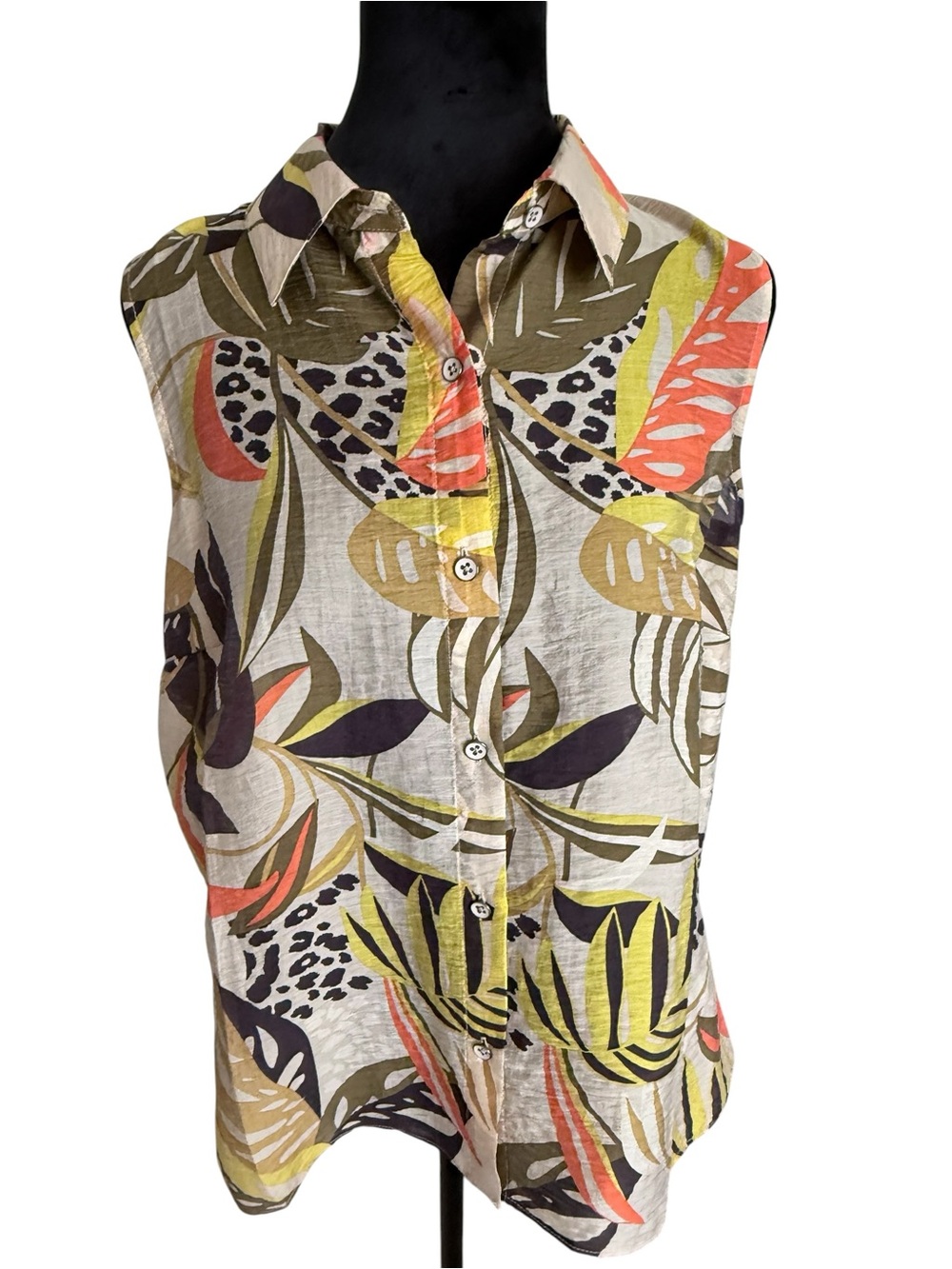CAbi Bali Tropical Print Shirt - Picture 8 of 14